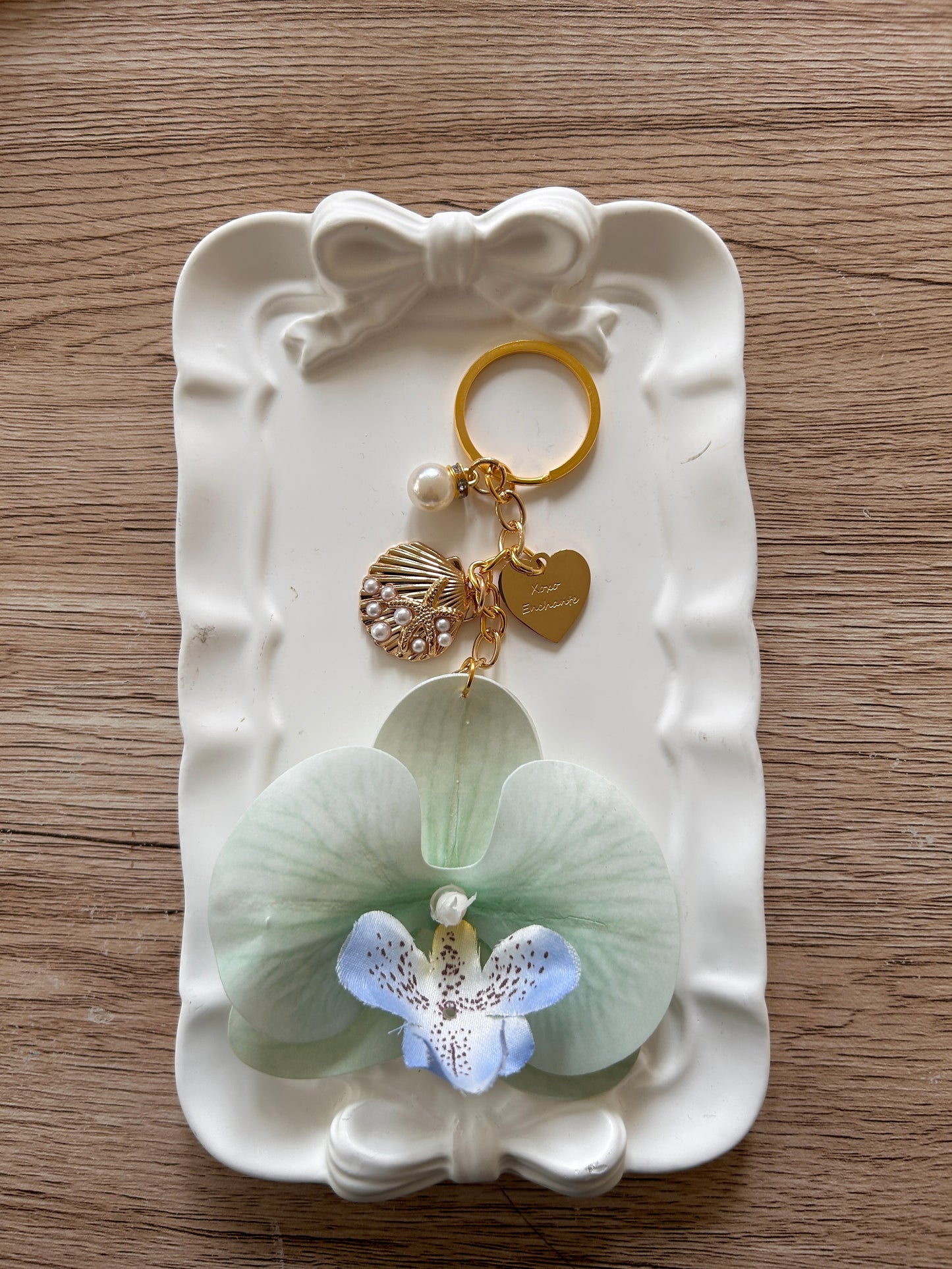 Orchid Keychain