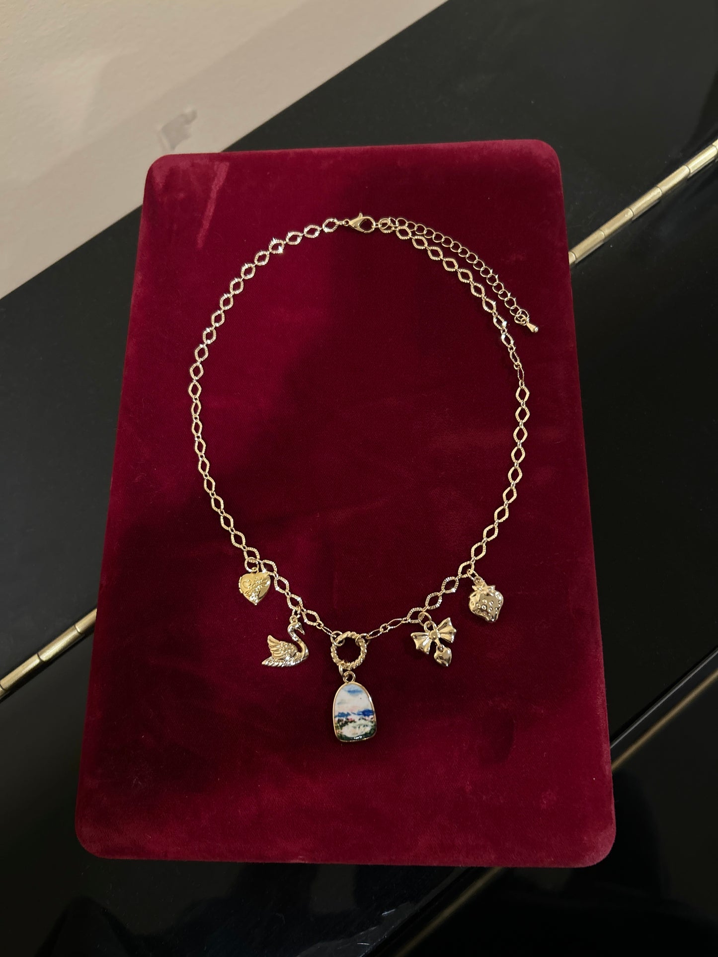 Swan Lake Charm Necklace