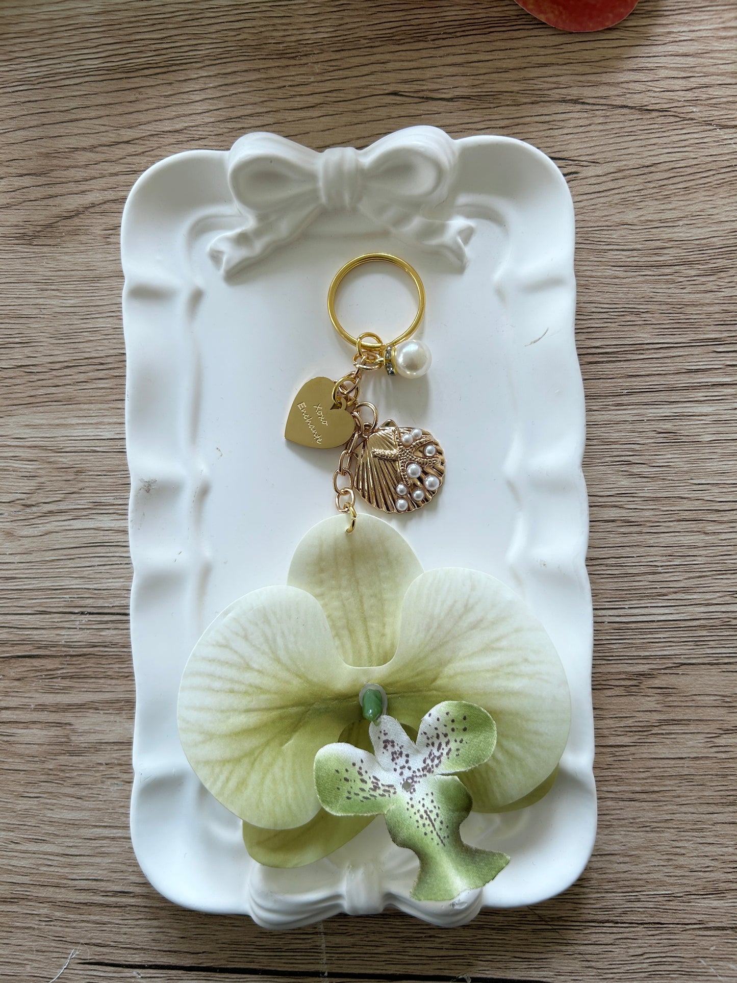 Orchid Keychain