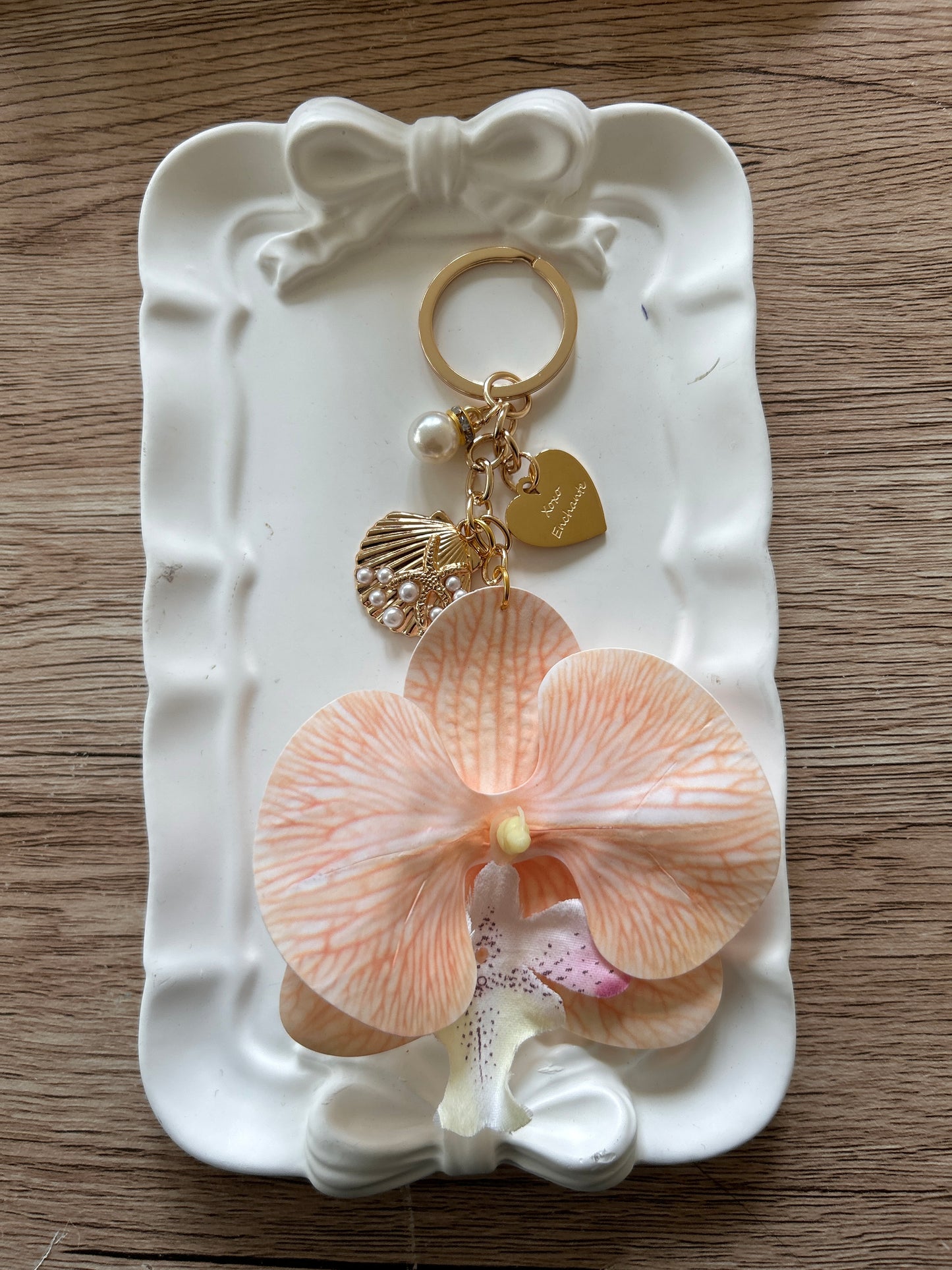 Orchid Keychain