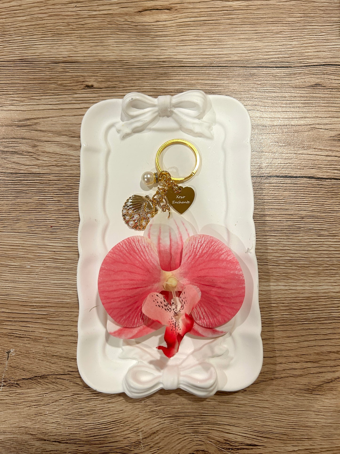Orchid Keychain