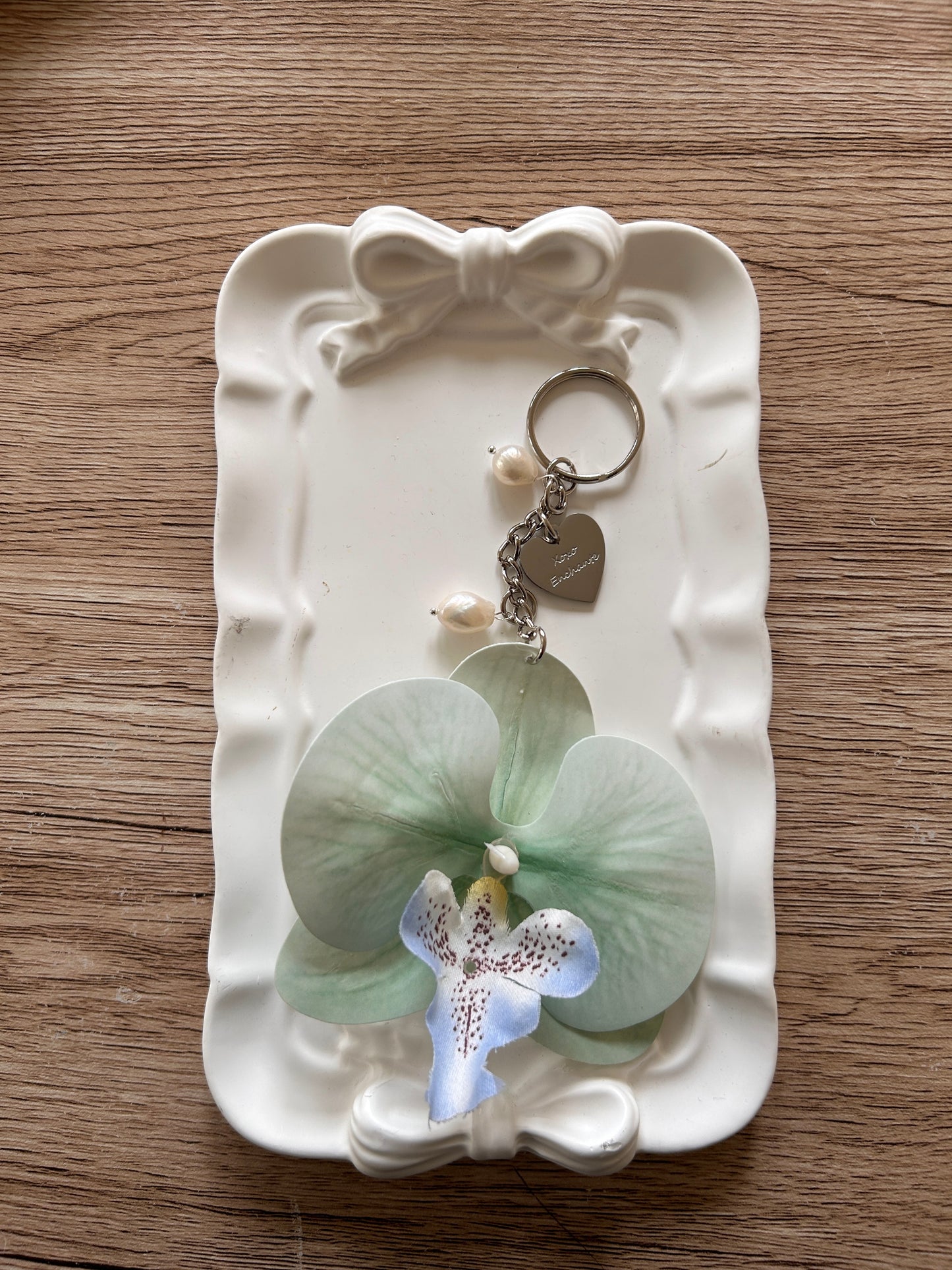 Orchid Keychain